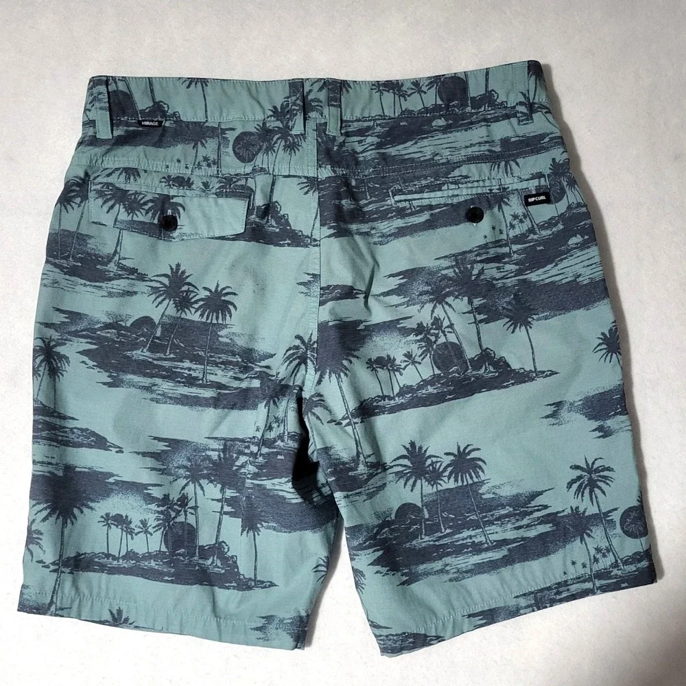 Rip Curl Mirage Boardwalks Board Shorts Mens 34 Hybrid Blue Tropical Beach - Picture 8 of 9